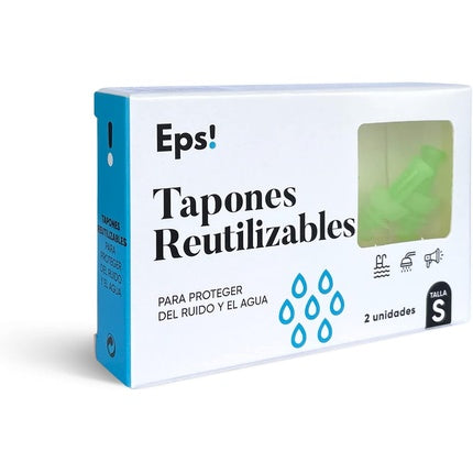 Eps! Tapoane urechi reutilizabile pentru înot (L), set 2 buc, silicon