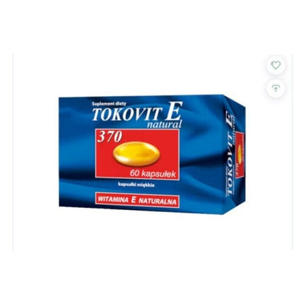 Tokovit E Natural, HascoLek, Vitamina E 370mg, 60 Capsule