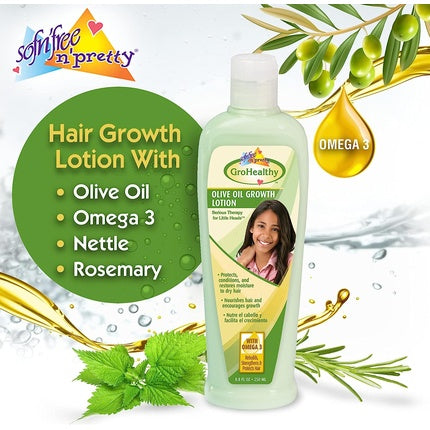 Sofn'free N'Pretty GroHealthy Lotion pentru Păr, Ulei de Măsline, 261g
