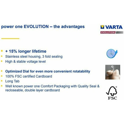 Baterii Auditive, Powerone, Evolution, P13, Argintiu