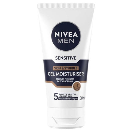 Gel Hidratant Facial Nivea Men Skin & Stubble, 50 ml