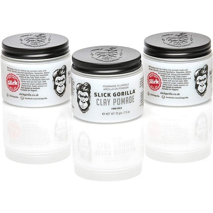 Pomadă de păr, Slick Gorilla, Clay, Alb, 70g