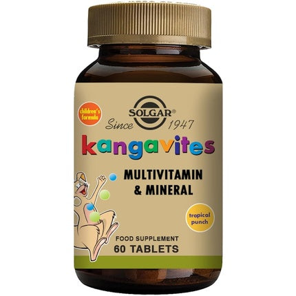 Vitamină și minerală masticabilă, Solgar, Kangavites, aromă tropicală