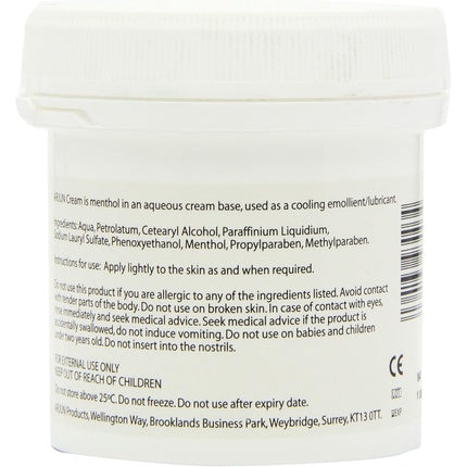 Cremă hidratantă, Arjun, 2% Mentol, 500g