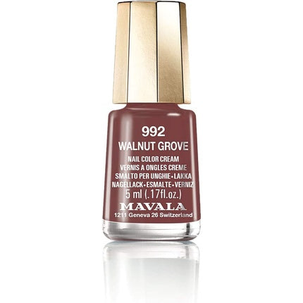 Vernis de unghii Mavala 992 Walnut Groove, cremă, culoare nuci