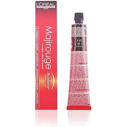 Vopsea de par, L'Oréal, Majirouge 6.40, Blond Saten Inchis Extra Cupru, 50ml