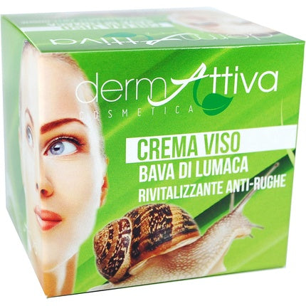 Crema Facială Antirid Dermattiva, Extract de Melc, 126g, Ambalaj Verde