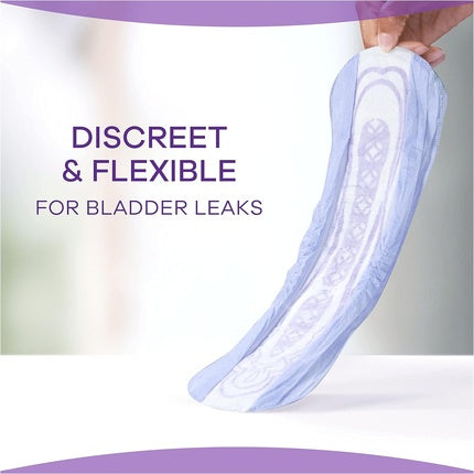 Always Discreet Tampoane pentru Incontinență Femei Long Plus Absorbție, Violet, Pachet de 4