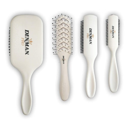 Set periuțe Denman, Model White, Culoare Albă
