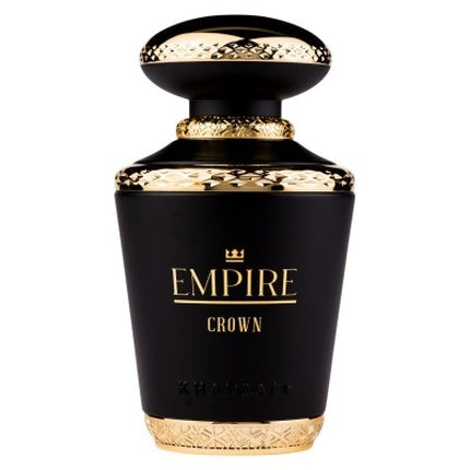 Khadlaj Empire Crown Eau De Parfum, 100ml, Sticlă neagră cu detalii aurii