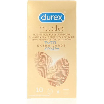 Prezervative Durex Nude XL, 10 bucăți