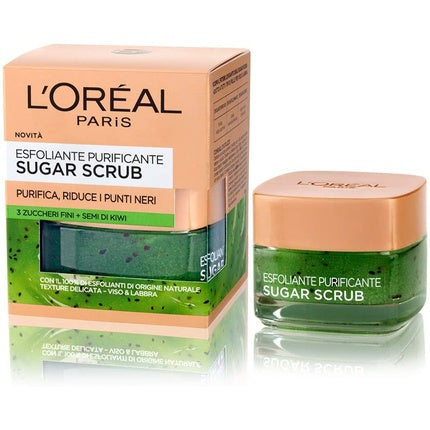Exfoliant facial, L'Oréal, Sugar Scrub, verde