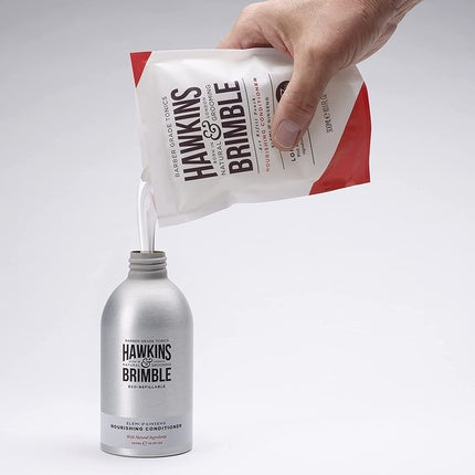 Balsam, Hawkins & Brimble, Eco Refill 300ml Pouch, alb-roșu