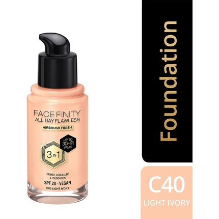 Fond de ten, Max Factor, Face Finity 3 in 1, ivoire