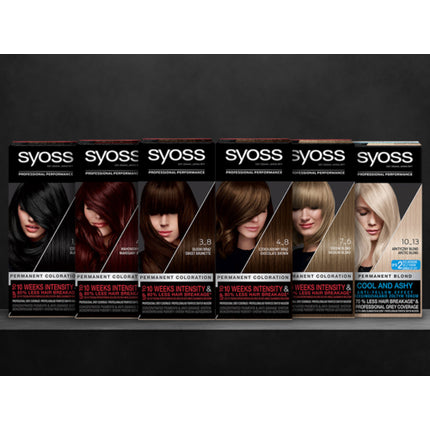 Vopsea de păr permanentă, Syoss, Color SalonPlex, roz auriu-albastru