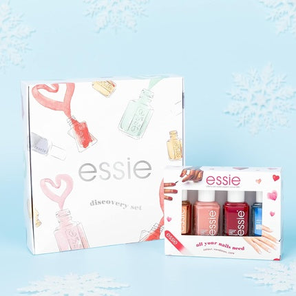 Set Manichiură Essie, cadou, 6 piese, diverse culori