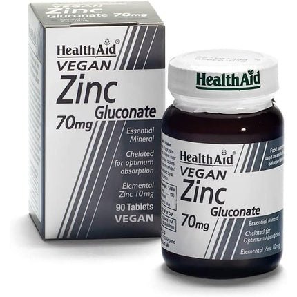 Supliment zinc, HealthAid, 70mg, 90 tablete