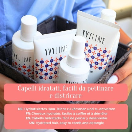Set produse îngrijire păr creț, Yvyline, alb, 3 piese