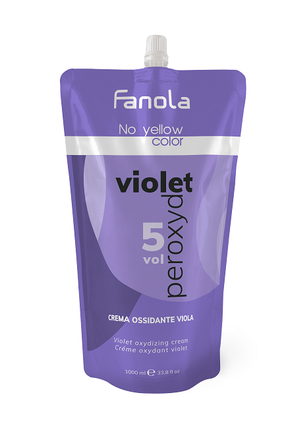 Cremă oxidantă violetă, Fanola, No Yellow Color, 5 vol, 1000 ml