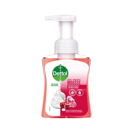 Săpun mousse Dettol cu aromă de trandafir și cireșe, antibacterian, 358ml