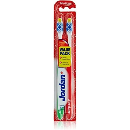 Periuță de dinți, Jordan, Total Clean, pachet 2 bucăți