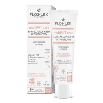 Crema hidratantă pentru față, Floslek Pharma, MultiVIT Care, Vitamine A și E, 50 ml