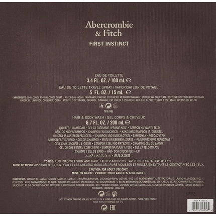 Set cadou Abercrombie & Fitch First Instinct, bărbați, violet