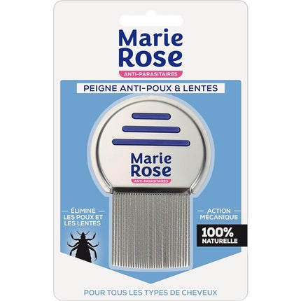 Pieptene anti-pediculi Marie Rose, plastic negru, pentru toate tipurile de păr