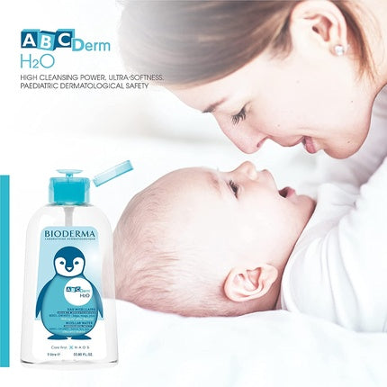 Apă Micelară, Bioderma, Abcderm, pompă inversată, 1L