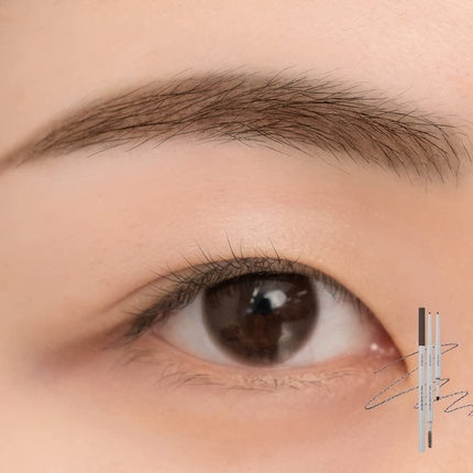Cearcăl de sprâncene Rom&nd HAN ALL SHARP BROW W1 Gentle Brown, culoare maro deschis