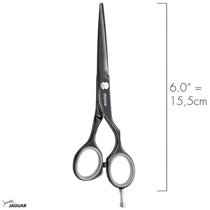 Foarfece de Păr Jaguar Diamond E Titan 60, Design Offset, Argintiu