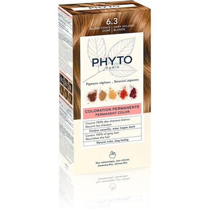 Vopsea de păr, Phyto, PHYTOCOLOR, blond închis auriu