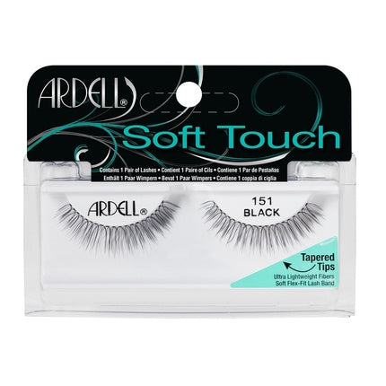 Ardell Soft Touch 151 The Original Black, False Eyelashes, negru, 1 pereche