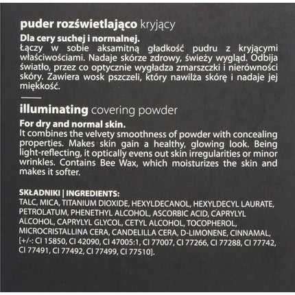Pudră iluminatoare Paese Cosmetics Tanned, acoperire mare, 9g
