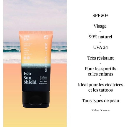 Cremă facială de protecție solară SeventyOne Percent Eco Sun Shield SPF 50+, 50ml