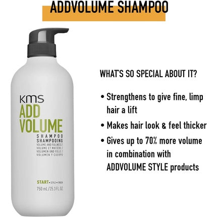 Șampon KMS AddVolume alb 750ml
