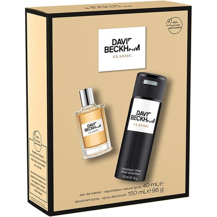 Set cadou, David Beckham, Classic, bej