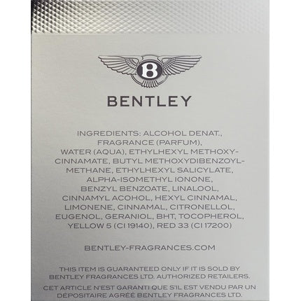 Parfum, Bentley, For Men, sticlă argintie