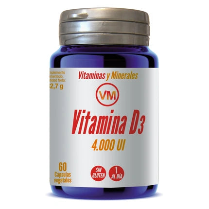 Ynsadiet Vitamina D3, supliment alimentar, 4000 UI, 60 capsule, fără gluten