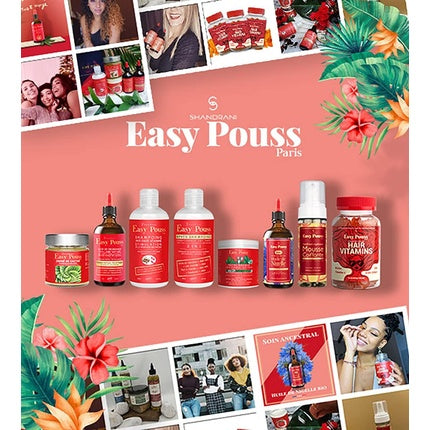 Ulei de păr Shandrani Easy Pouss, ulei de cocos natural virgin, ambalaj sticlă, 360 g