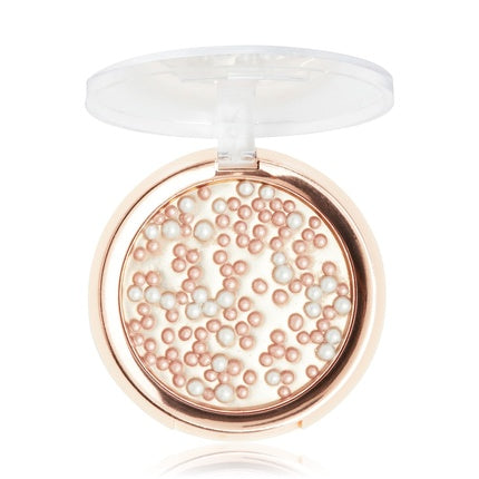 Highlighter Revolution Beauty London Bubble Balm, roz auriu, capac transparent