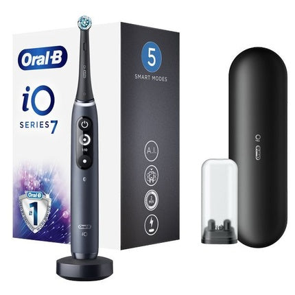Periuță de Dinți Electrică Oral-B, io Series 7, Negru Onyx, 5 Moduri Smart