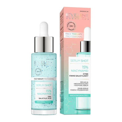 Serum pentru față, Eveline, 15% Niacinamide, piele grasă, 30ml