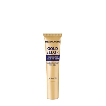 Cremă de ochi Dermacol Gold Elixir cu caviar reîmprospătător, 15 ml