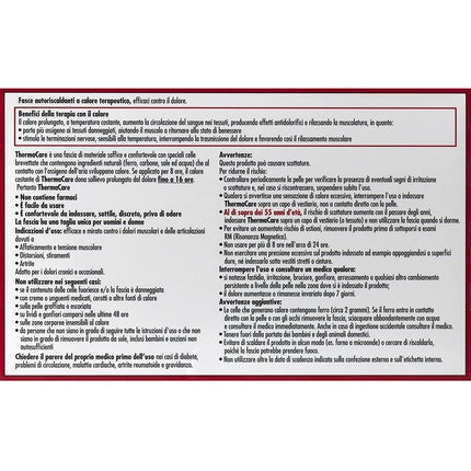 Plasturi autoîncălzitori coloană, Thermacare, 2 buc