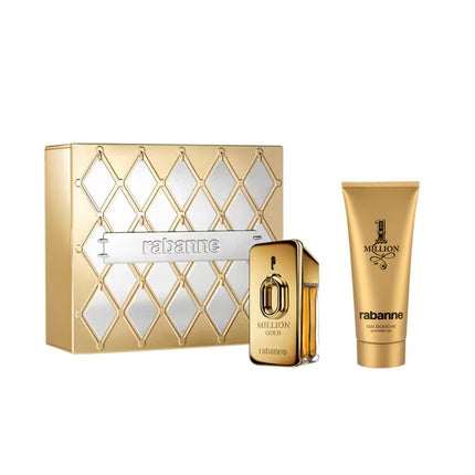 Set Cadou Paco Rabanne Million Gold, 50ml parfum și 100ml gel de duș