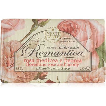 Săpun solid Nesti Dante Romantica, trandafir și bujor, 250g