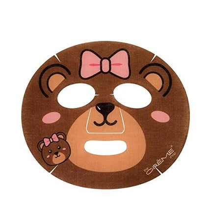 The Crème Shop Animated Miss Bear Hydrating Face Mask, Watermelon, 24g