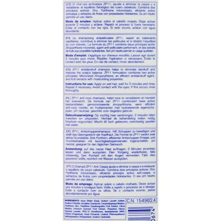 Șampon Revlon ZP11 Normal Hair Antimătreață, Alb, 400 ml