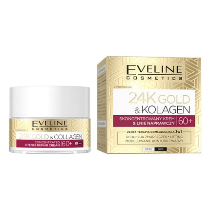 Cremă facială Eveline Cosmetics 24k Gold & Collagen 50ml